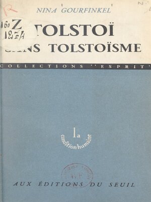 cover image of Tolstoï sans tolstoïsme